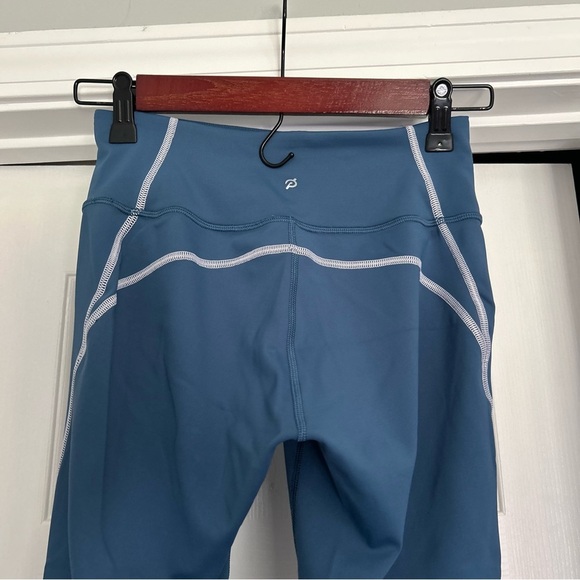 Peloton Move Mission High Waisted Blue Athletic Seam Legging - Picture 6 of 8